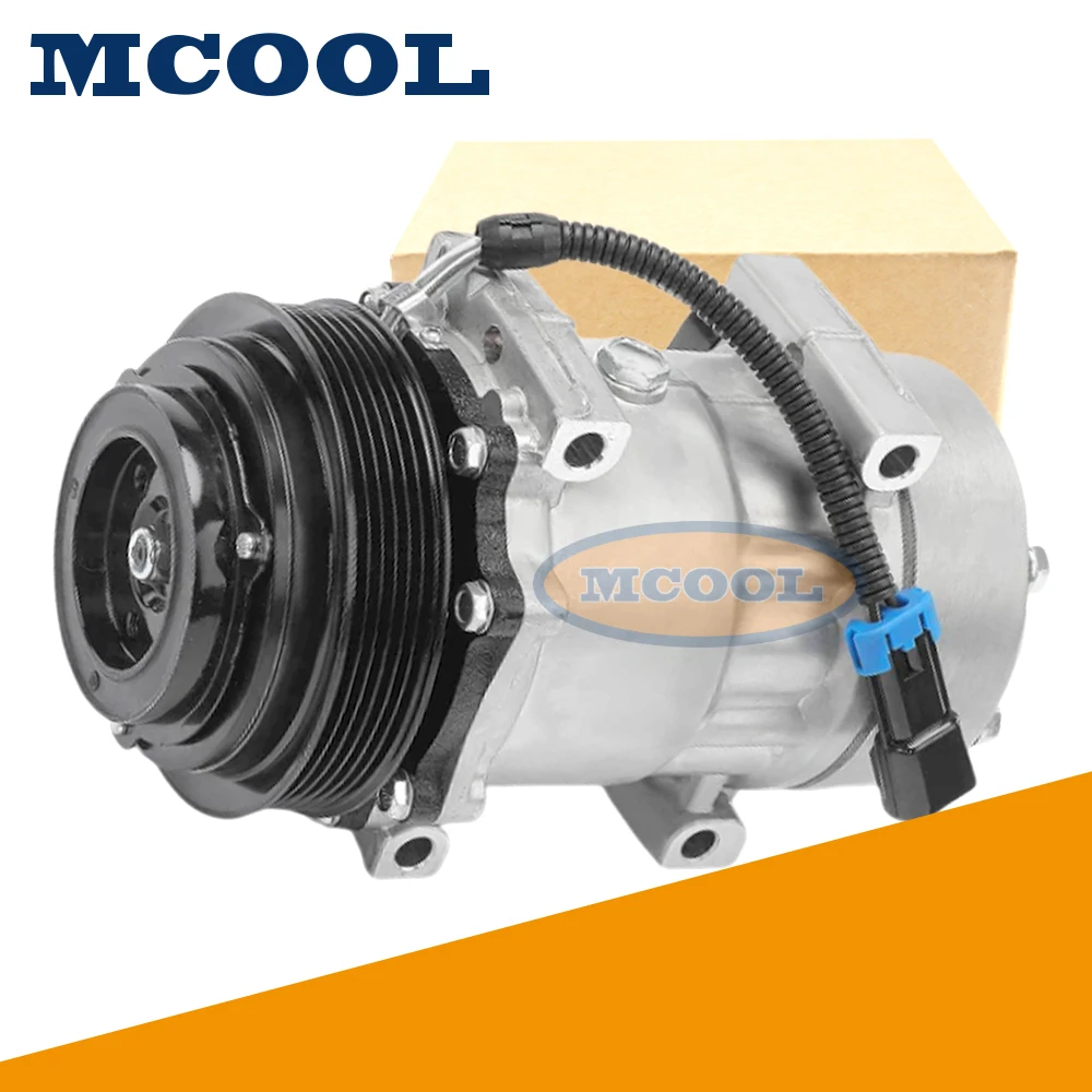 Compresor de Aire Acondicionado SD7H15 para Kenworth T660 Peterbilt 387 10.8L 12.5L 14.9L CO04080C 4080 4377 F696003121 6 Ranuras