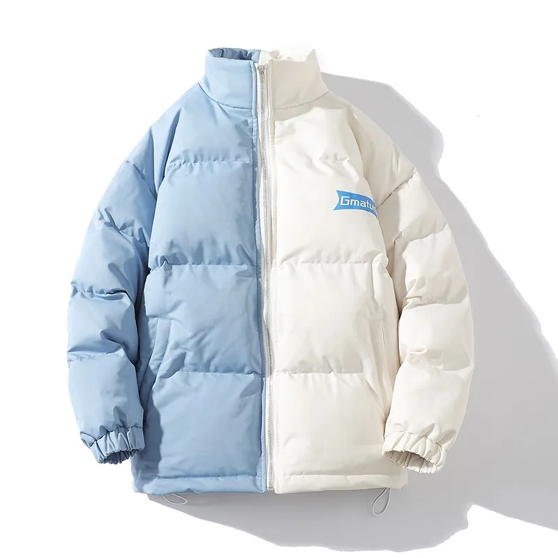 معطف سترات مبطن بألوان متعددة من Streetwear للرجال مطبوع عليه جرافيتي كاجوال سميك ودافئ للكلية للرجال