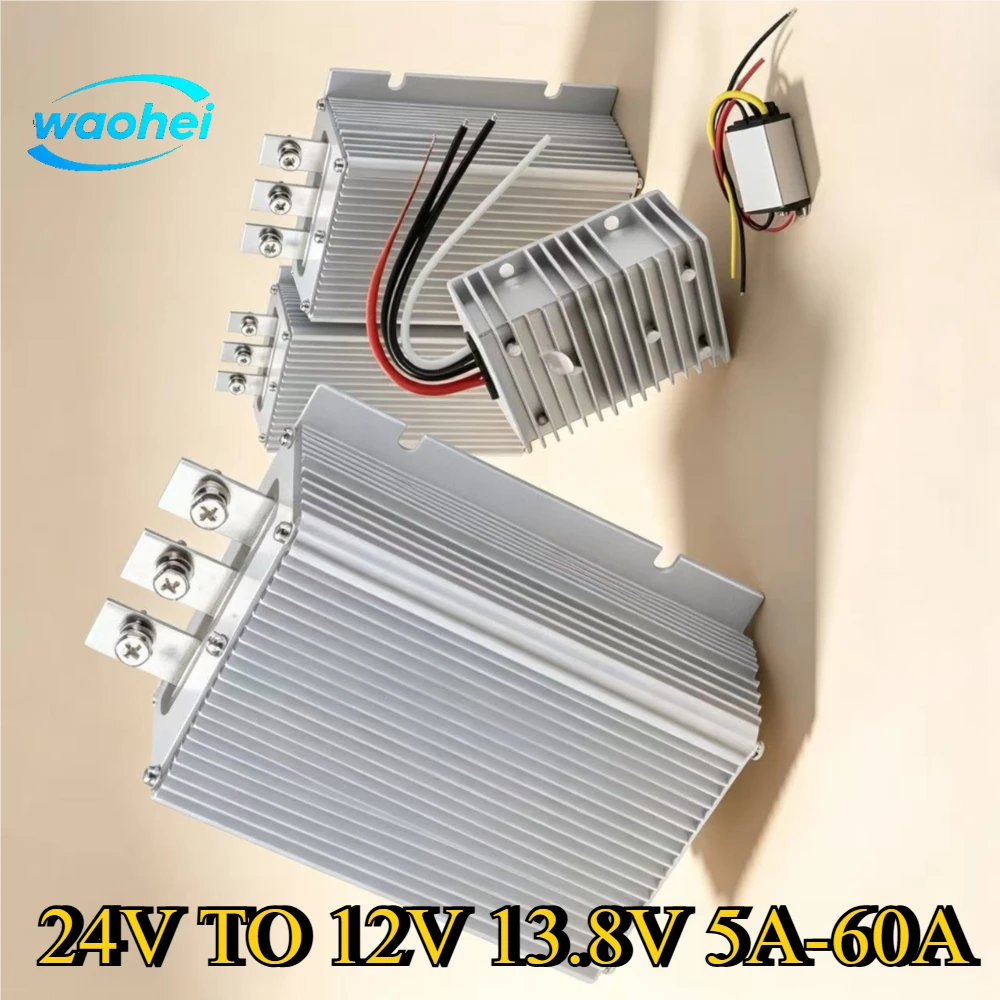 24V TO 12V 13.8V 5A-60A DC Step Down Converter Regulator Stabilizer Reducer Module Automotive Regulator Quality Newest Hot ROHS