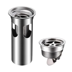 Shower Sink Drain Cover Plug Hair Catcher Anti-Clog Stainless Floor Drain Filter