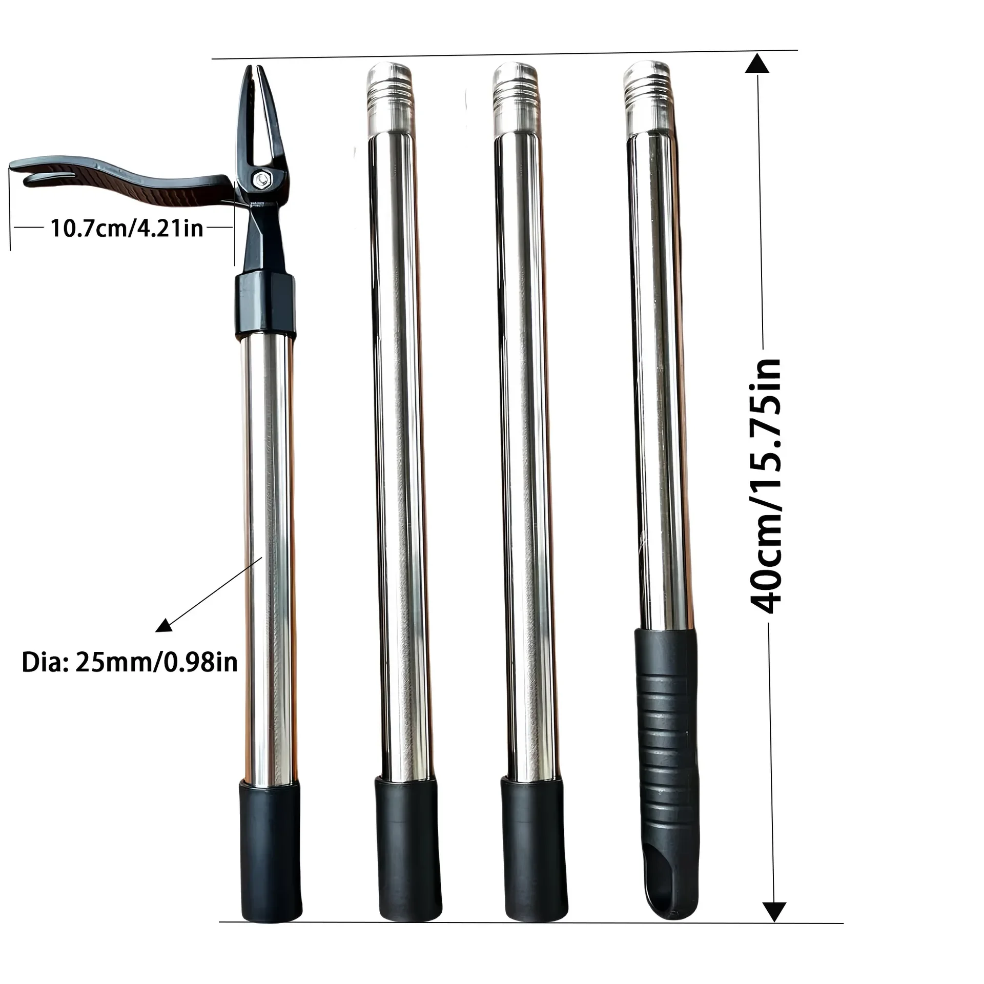 Save Labour Stainless Steel Weeders Hand Vertical Weed Extractor Gardening Tools Detachable Grass Removal Tool Accessory