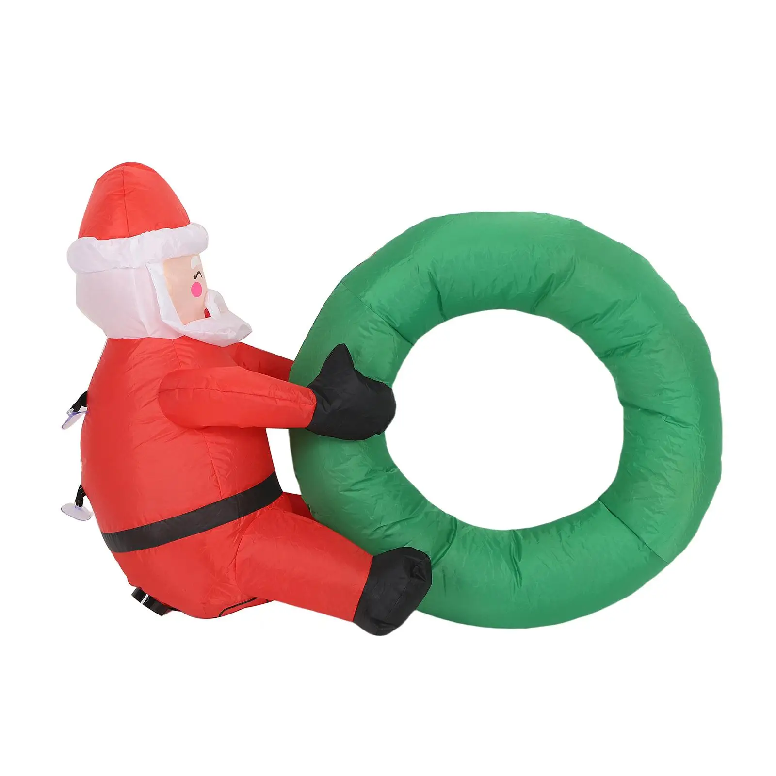 Multicolor Outdoor Christmas Santa Inflatable Built-in LED Festive Yard Decoration for Home Garden Xmas Ornaments Events