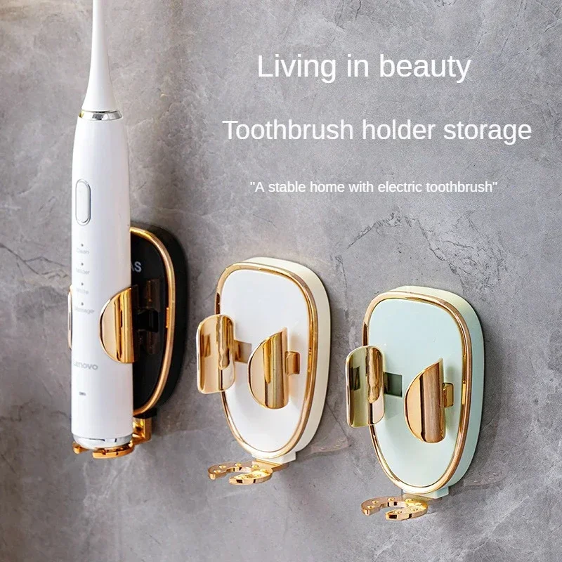 Traceless Toothbrush Holder Bath Wall-Mounted Electric Adults Toothbrush Stand Organizer Hanger Rack  Bathroom Accessories