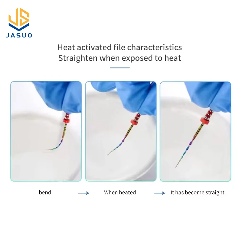 135℃ Durable Autoclavable Dental Heat Activated Root Canal Files Rotary Heat Activation Endodontic File For Root Canal Treatment