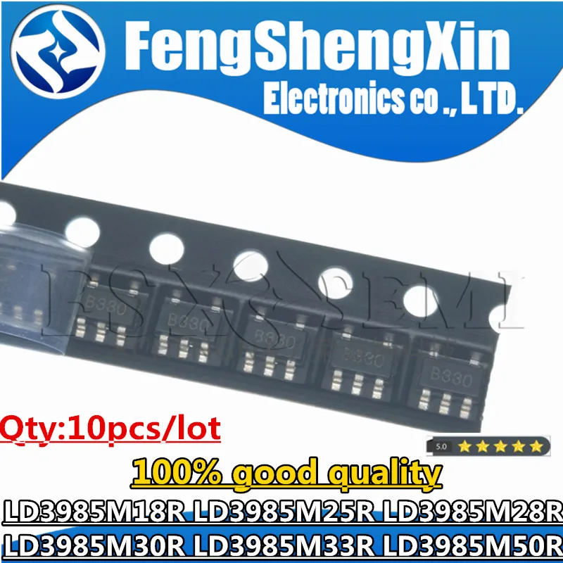 

10pcs LD3985M33R SOT23-5 LD3985M33 SOT B330 4A2D LD3985M30R B300 LD3985M50R LD3985M18R B180 LD3985M25R LD3985M28R B250 B280