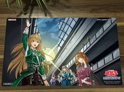 YuGiOh exosor Sisters TCG CCG Playmat tappetino da gioco per carte collezionabili tappetino da gioco in gomma tappetino da gioco tappetino per Mouse tappetino per Mouse 60x35cm