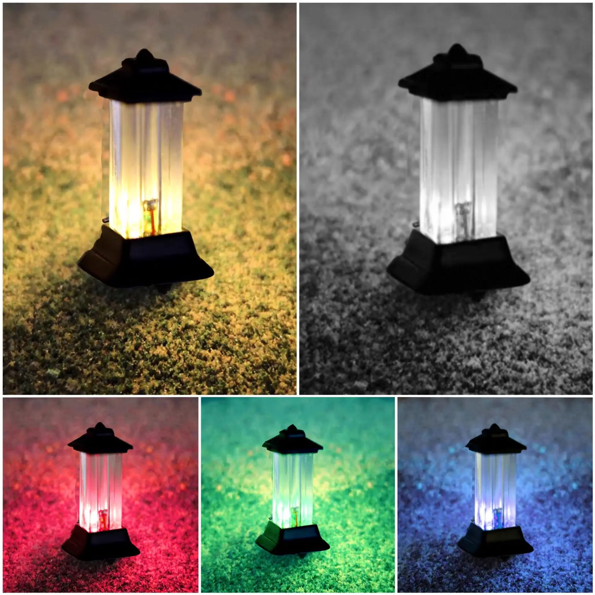 5er-Set Modellbausätze für Rasenlampen im Maßstab 1:87 (HO-Skala), 3V LED-Straßenlaternen-Modell für Parkgebäude, Grasland, Laternenpfahl, Diorama-Zubehör – Detail 9