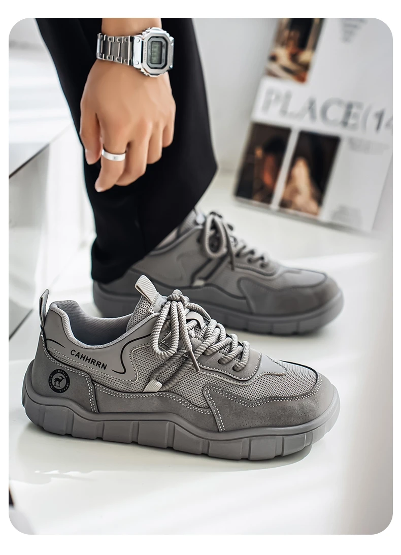Herrenschuhe mit breiter Zehenbox, leichte Outdoor-Laufschuhe, rutschfeste, weiche, modische Herrenschuhe – Detail 20