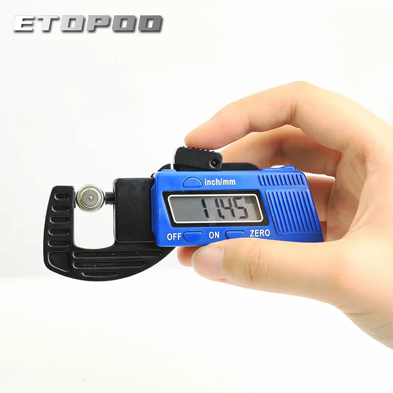 ETOPOO 0-12.7mm Digital Thickness Gauge 0.01mm Mini Dial Thickness Gauges Composite Meter Width Measurement Tools
