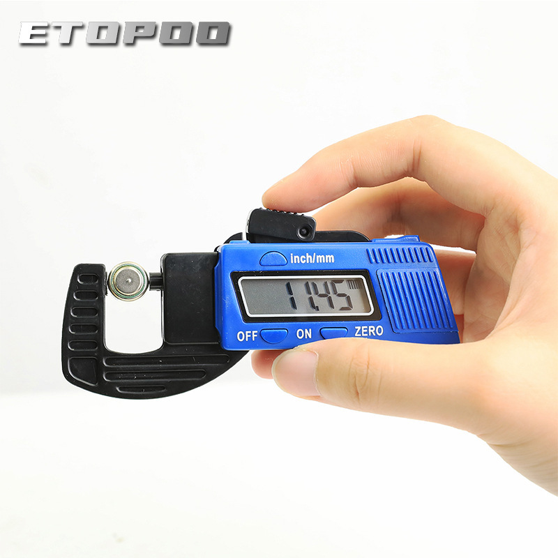  ETOPOO 0-12.7mm Digital Thickness Gauge 0.01mm Mini Dial Thickness Gauges Composite Meter Width Measurement Tools 