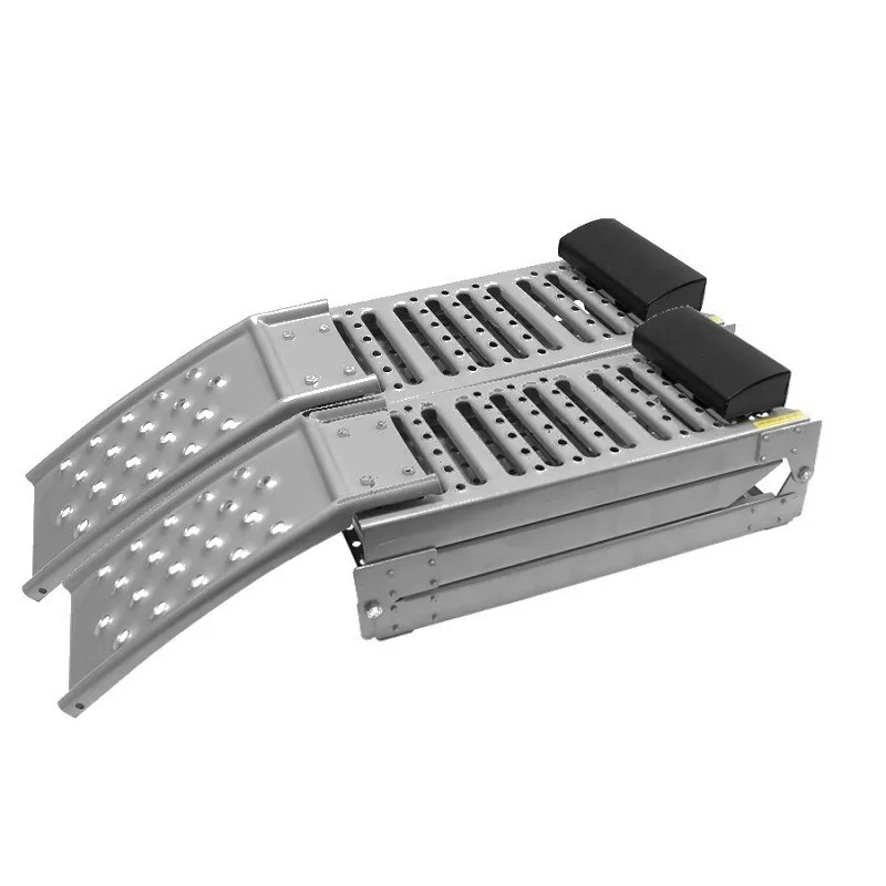 Tri-Fold Steel Loading Ramp Portable Folding Ramp for Motorcycle ATV Dirt Bike