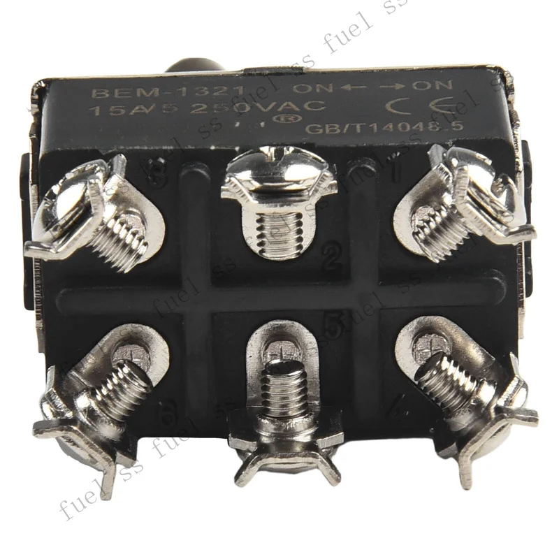 S+ Metal Toggle Switch with Screw Terminal Double Pole Center Off 20A 12V Car