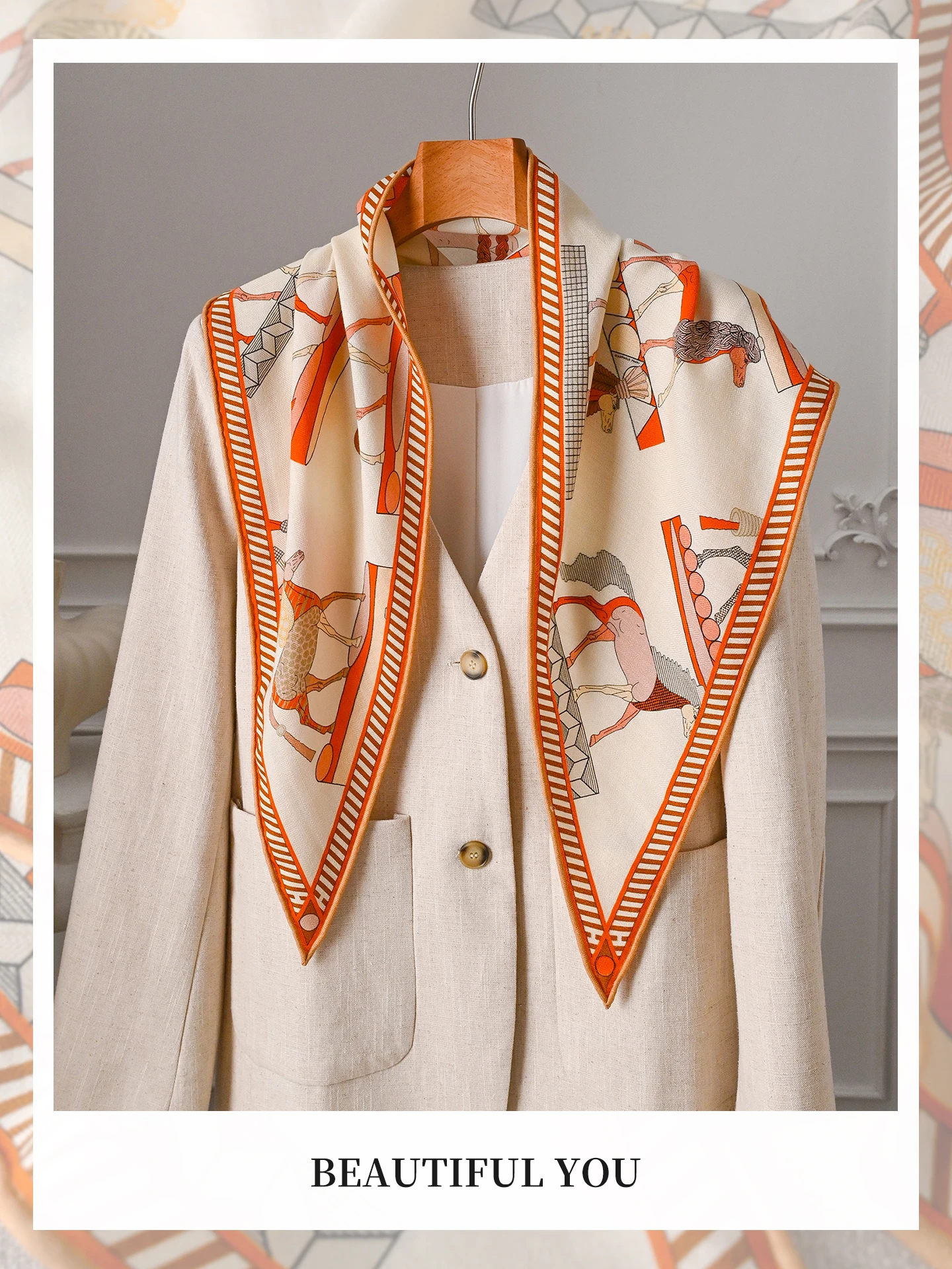 orange-silk-wool-large-scarf-women's-2026-new-sle-n-wave-triangular-scarf-luxury-sensation-spring-season