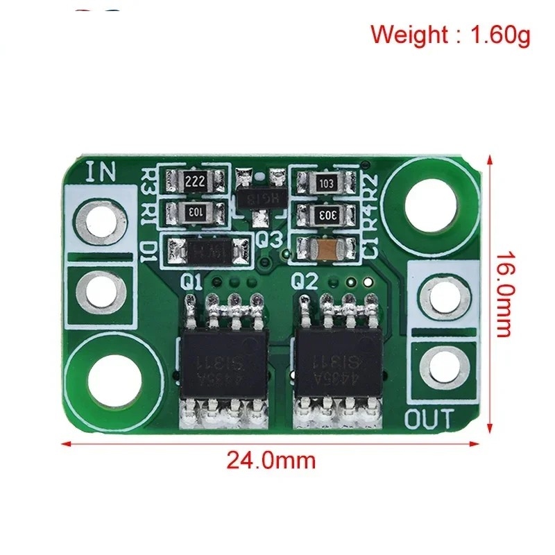 DC 3-30V 4A Anti Reverse Connection Power Protection Board For Battery Charging Ideal Diode Module Prevent Reverse Polarity