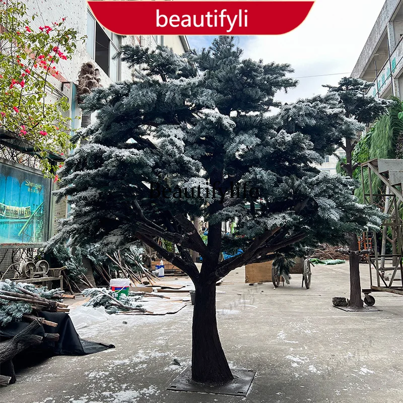 03 simulation large cedar Christmas landscaping tree, factory direct sales large communication tree green plants