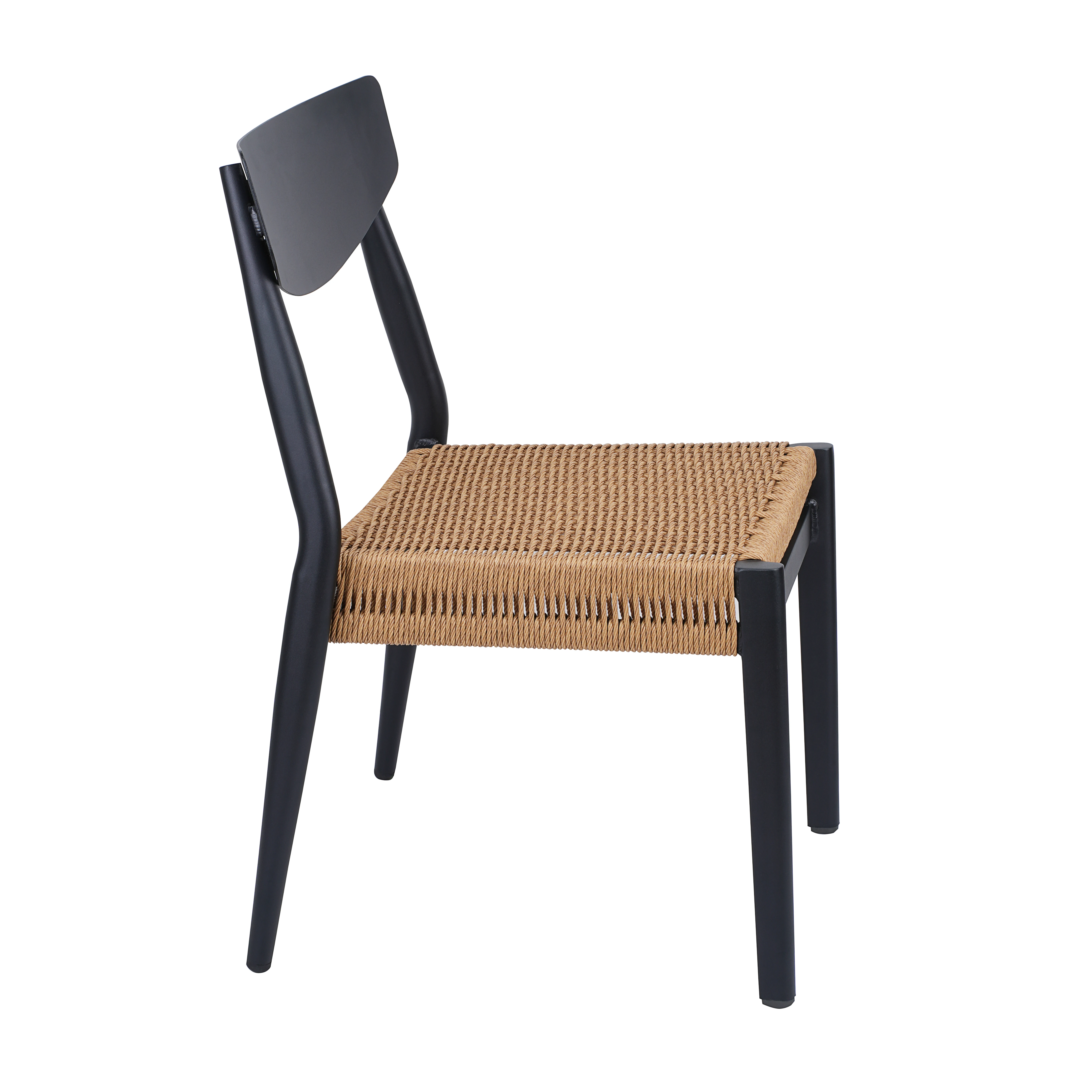 الطراز الحديث في الهواء الطلق الطعام كرسي مجموعة الروطان الألومنيوم طاولة شاي مزرعة الترفيه الأثاث لحديقة شرفة فناء كرسي S #3