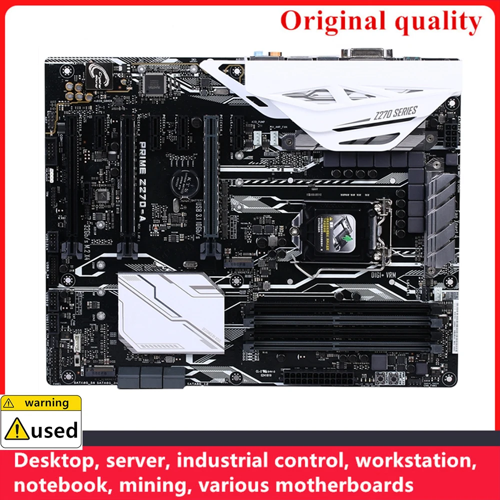 

For PRIME Z270-A Motherboards LGA 1151 DDR4 64GB ATX Intel Z270 Overclocking Desktop Mainboard M.2 NVME SATA III