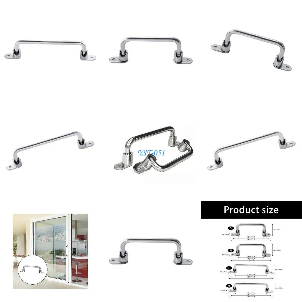 E15A الفولاذ المقاوم للصدأ خزانة توفير المساحة مقبض سحب ملحقات الأجهزة دائمة