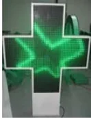 led pharmacy cross P25 1200X1200mm double side for clinic hospital church control by RS232,RF Wireless, WIFI(Optional)