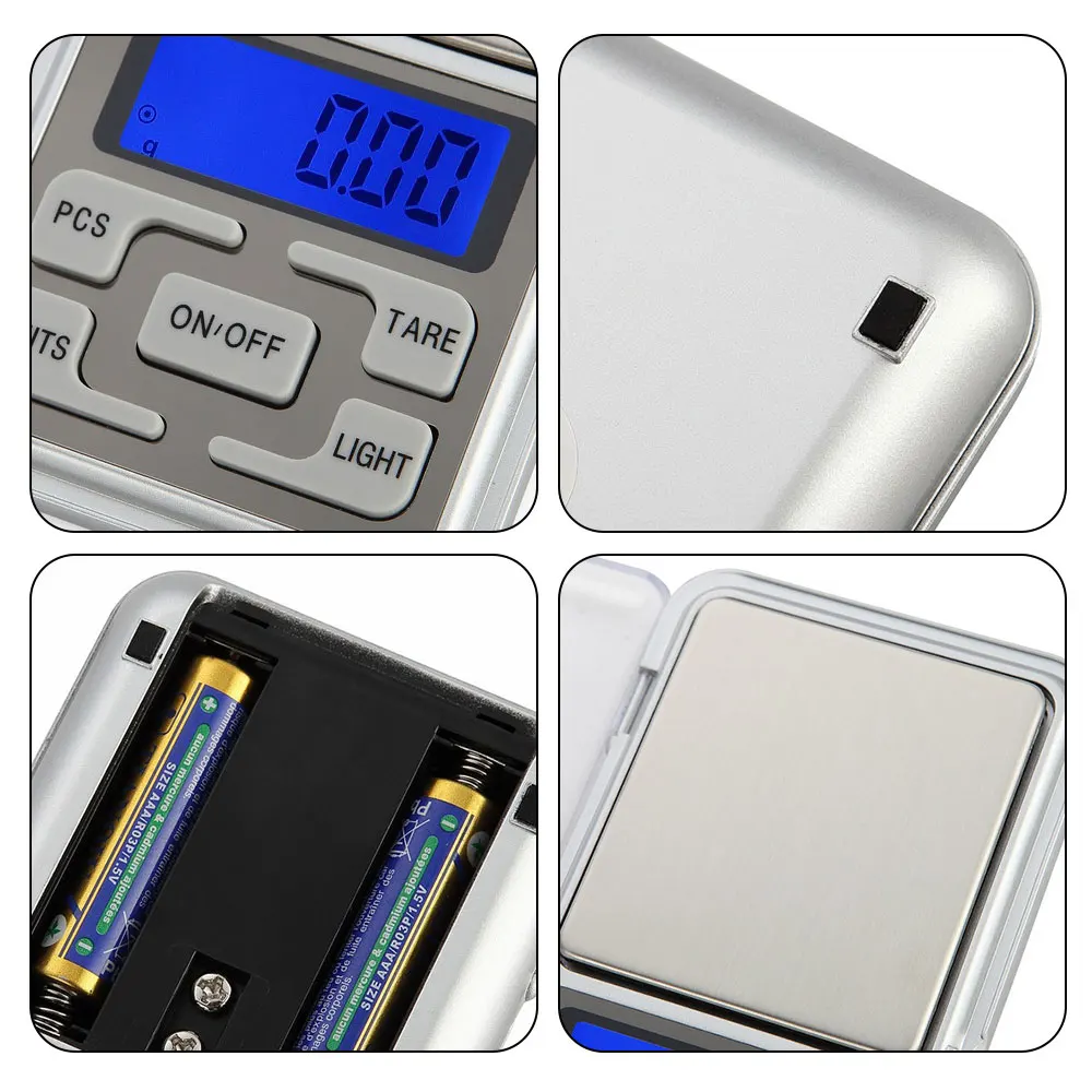 0.01g/500g Mini Digital Pocket Scales LCD Display for Diamond Weighting Gram Weight Scales Precision Pocket Digital Scale