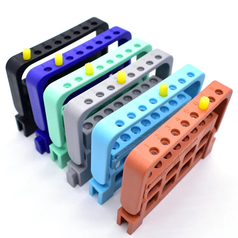 

Dental Instrument Endo Files Holder 8 Holes Stander Root Canal Files Instrument Dentist Tool