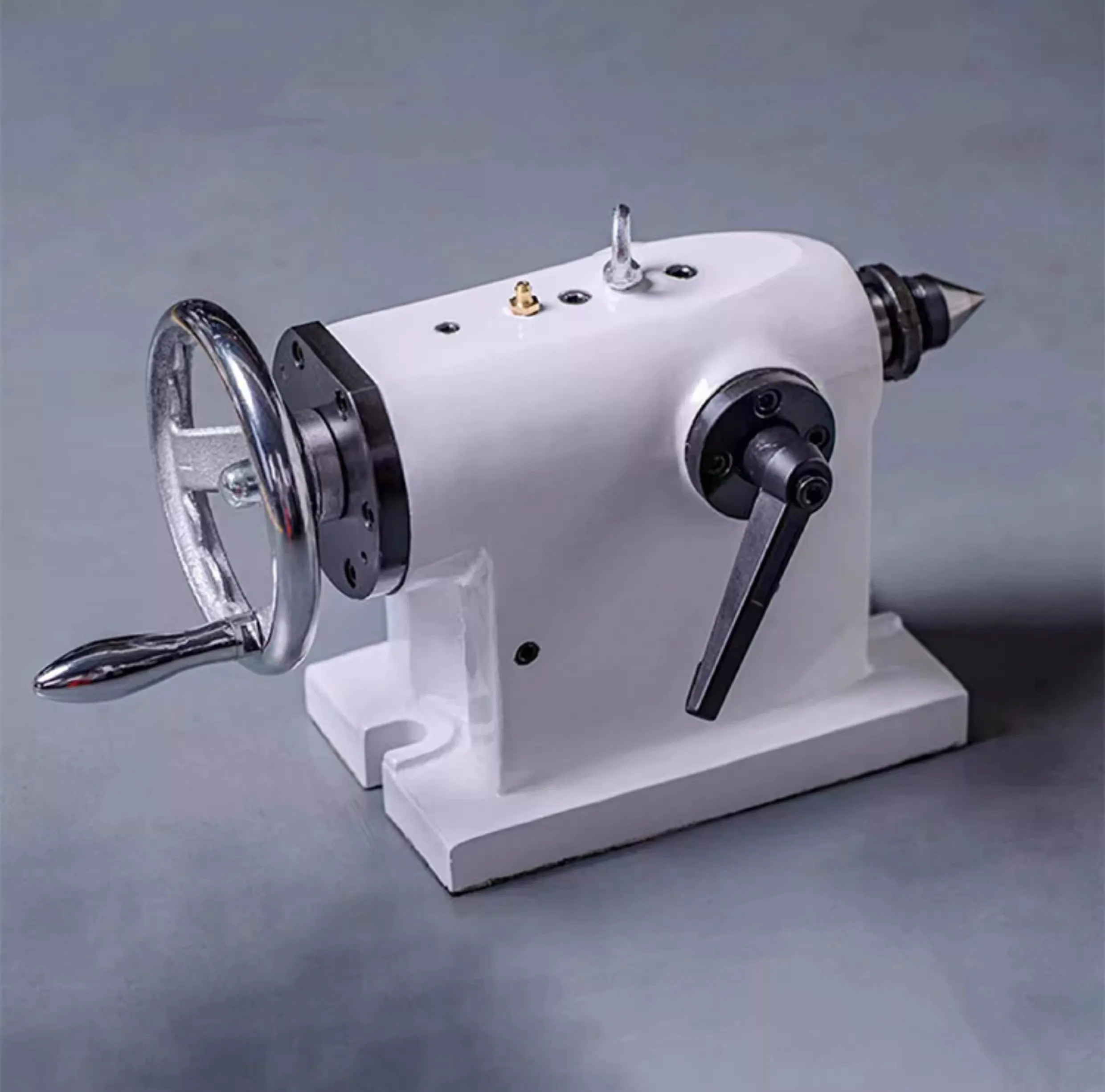CNC Indexing Tailstock 4th Axis Lathe 135mm Four Axis Rotary Table TS-135 Top Tailstock Table Pneumatic Brake Manual Tailstock