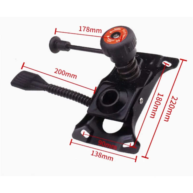 AT02-Chassis per sedia girevole Addensare Forte vassoio per sgabelli Sollevato e reclinabile Supporto per sedia Accessori per sedie