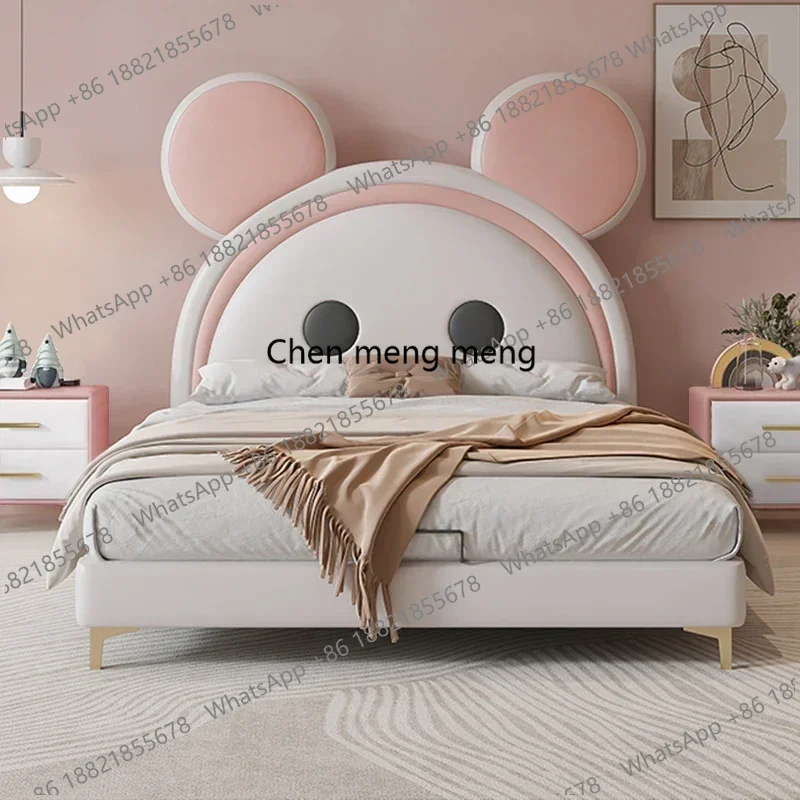 Queen Double Bed Luxury Children Massage Design Tatami Beauty Multifunctional Bed Princess Sleeping Beliche Unique Furniture