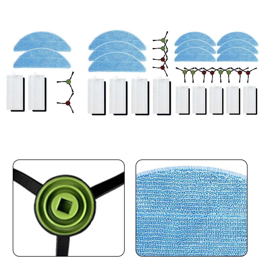 Side Brush Hepa Filter Mop Cloth Kit For Cecotec Conga Eternal Pet Max Titanium Vital Spare Replaceable Acc