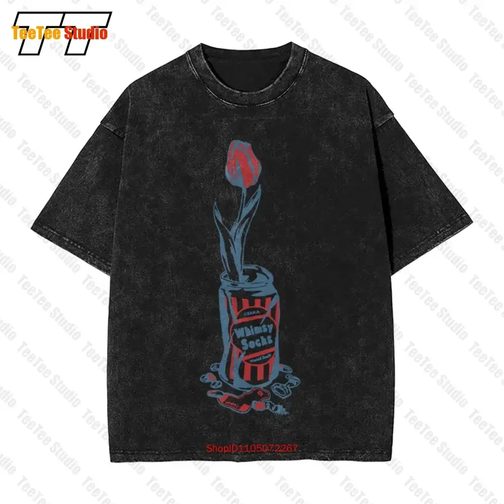 تي شيرت Wasted Youth Verdy X Union La Whimsy White Rose Vintage كبير الحجم WLP0