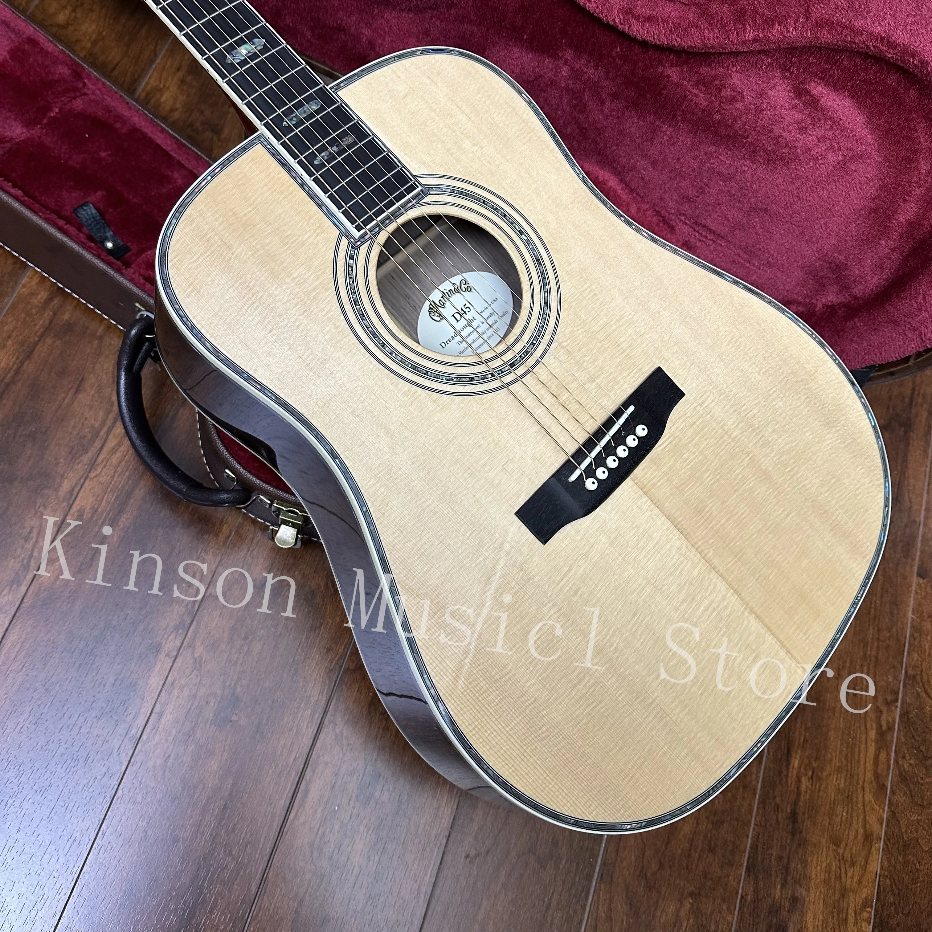 D45 41-inch spruce acoustic electric guitar Rosewood fingerboard