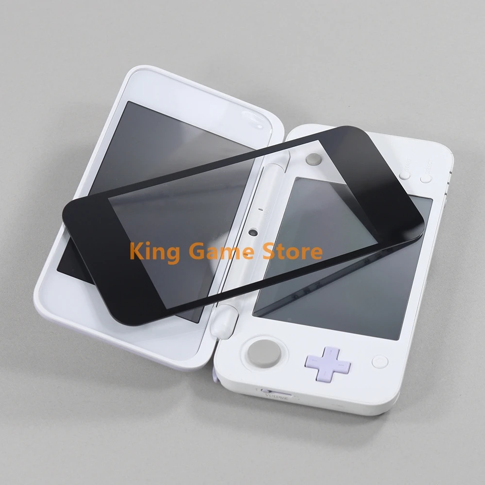 شاشة بلاستيكية علوية LCD عدسة شاشة واقية ، عدسة أمامية واقية سطح علوي 2DS XL جديدة ، 1: