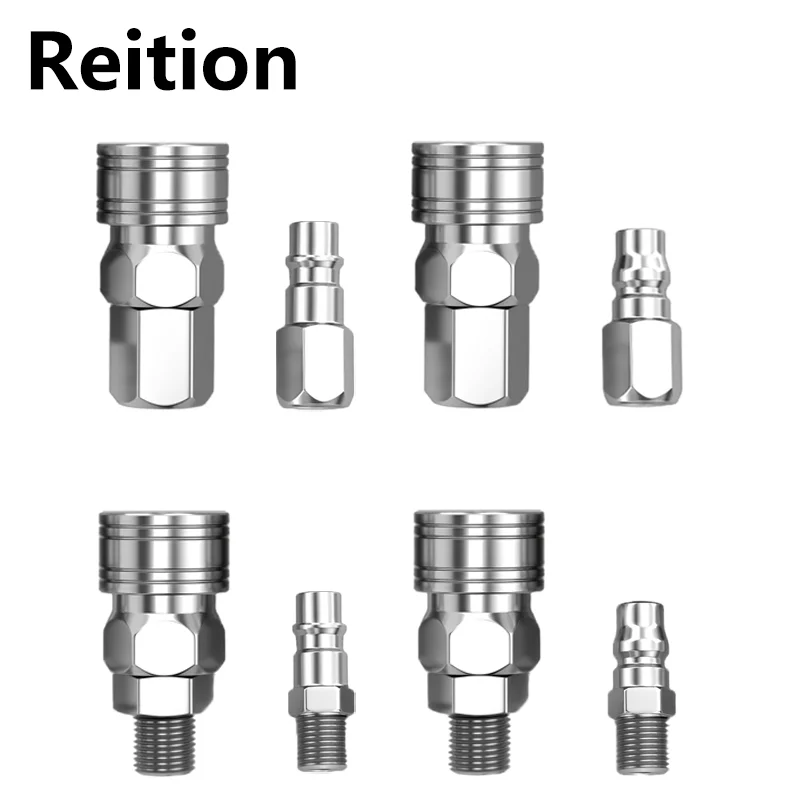 SM PM SF PF 20 30 40 Pneumatic Fitting C Type Self-locking Quick Coupling Connector Coupler For Air Compressor