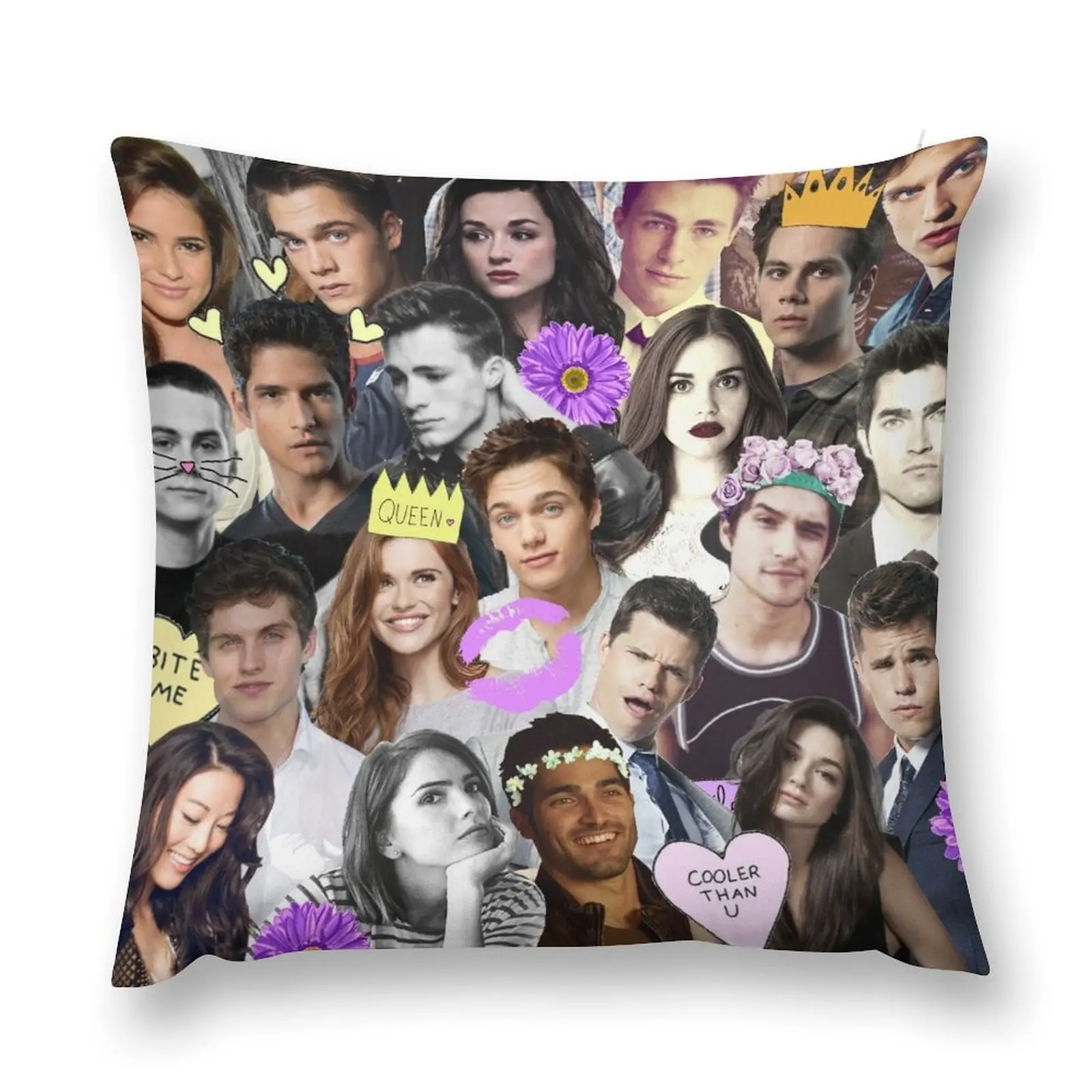 

Teen Wolf Collage Throw Pillow Christmas Pillows Cushion Cover Luxury pillow