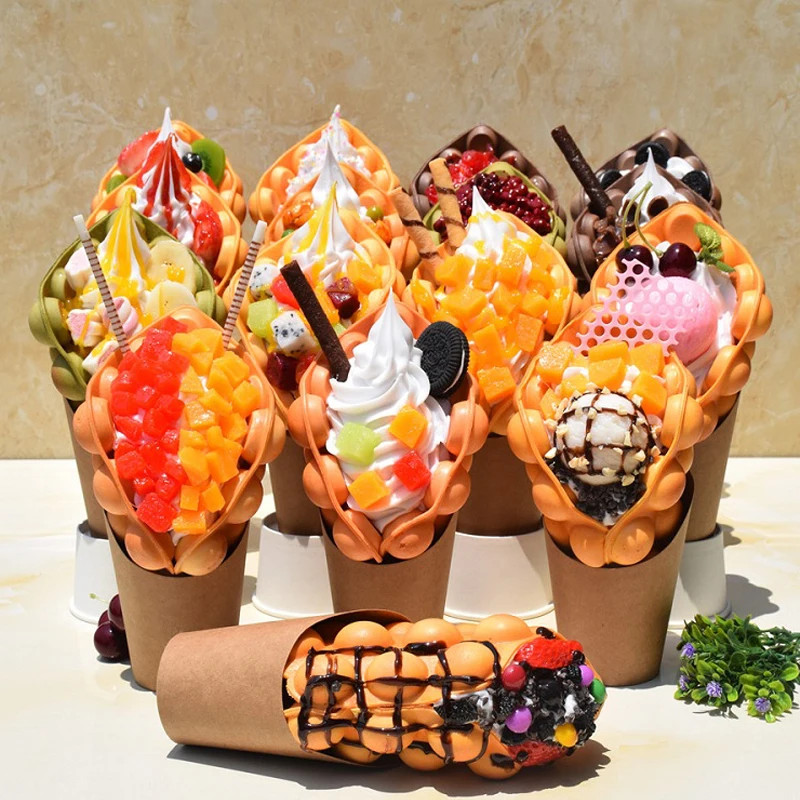 TIMCO Egg Bubble Waffle Warmer Showcase Food Cart Egglet Commercial Stainless Steel Egg Waffle Warmer Display