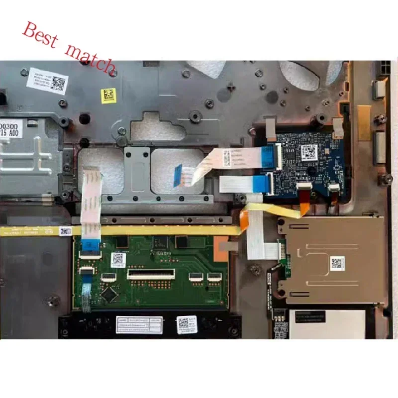 Nueva funda para portátil DELL PRECISION 7710 7720 PALM REST con panel táctil y interruptor de alimentación módulo de huellas dactilares DP/N 08DKRC