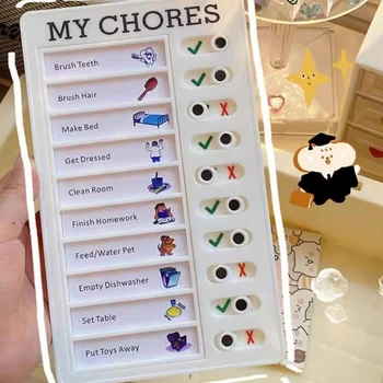 Ins Zelfdiscipline Dagelijkse Planner Kawaii Takenlijst Memobord Afneembare checklist Koreaans briefpapier Taakplanningsbord