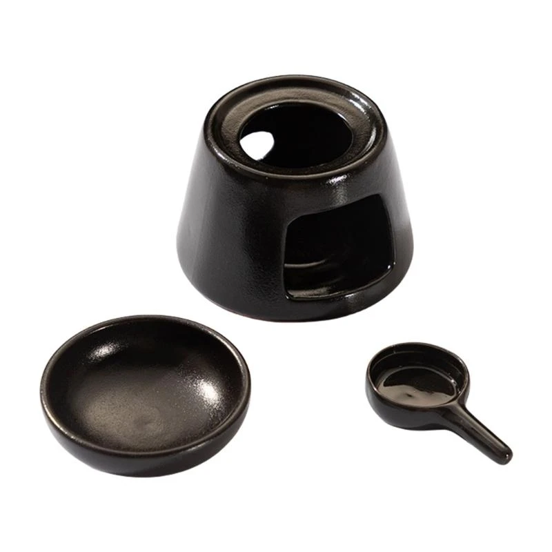 

Large Capacity Ceramics Aromas Diffuser for Essential Oil and Wax Melts with Tealight Holder Spoon for Home or Office .Q0KF