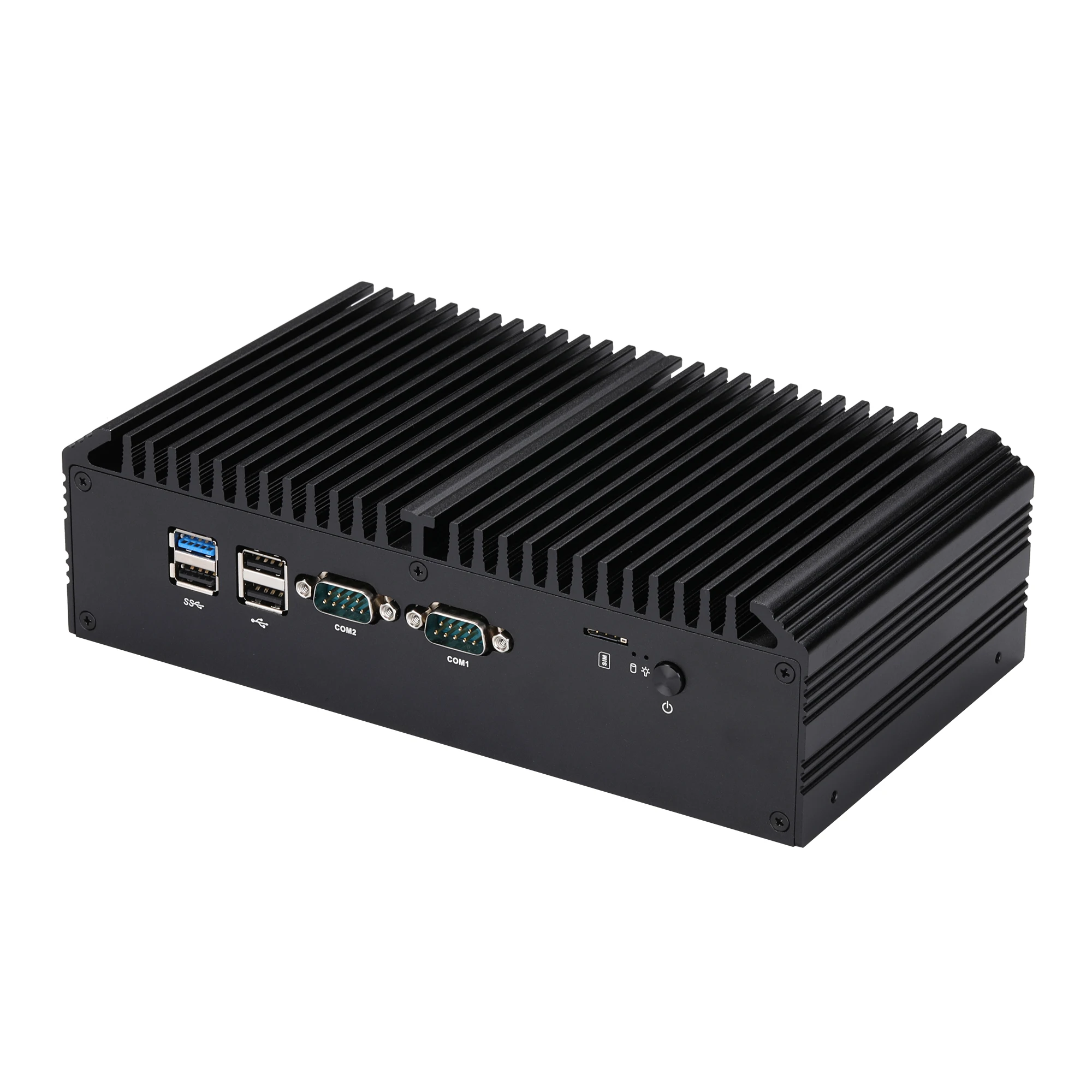 Qotom-Mini PC Q31211X Apresentando Celeron, Lago 7305, 5 núcleos, Cache 8M, 6 portas seriais, 3 saídas Display, POS, QUIOSQUE IPC