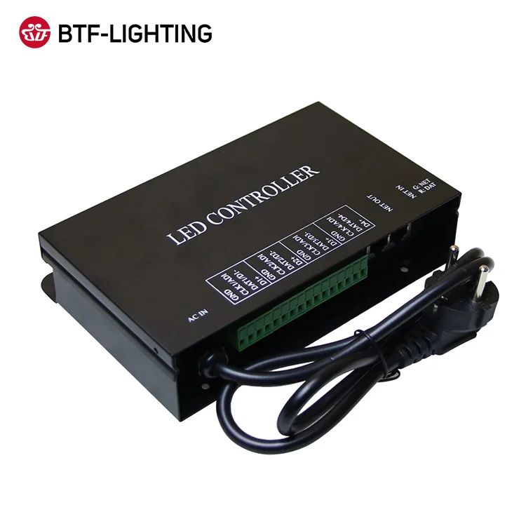 Support online Programming Ethernet DVI Slave Addressable DMX512 Diver Chip Protocol H802RA ArtNet SPI Controller