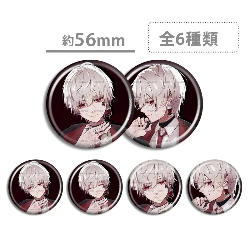 FolieFatale Lethal Love Badge, Coleccionable de Anime y Dibujos Animados, Material de Hierro, True White Leaf Yia, Artículos del Juego, Stock Disponible