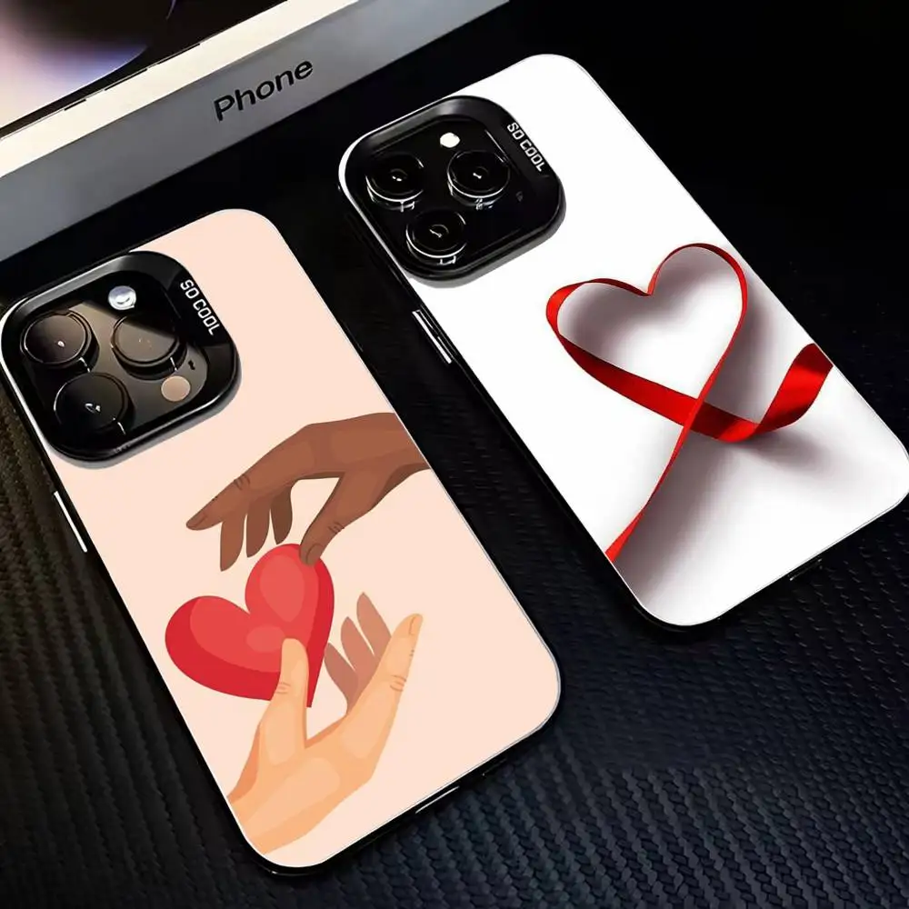 

Heart Symbol F-family Phone Case For iPhone17,16,15,14,13,12,11 Plus,Pro Max Black Matte Shockproof Cover