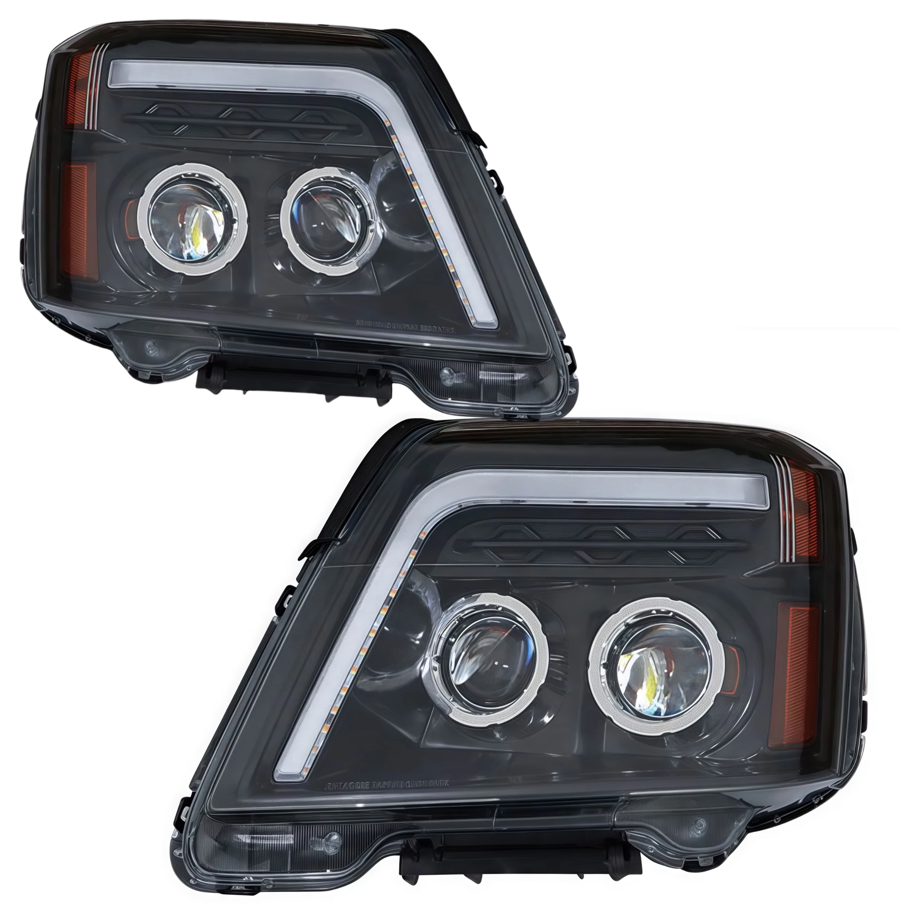 1 قطعة مصابيح أمامية LED مناسبة لمصابيح التضاريس GMC 2010-2015 النسخة الأمريكية #2