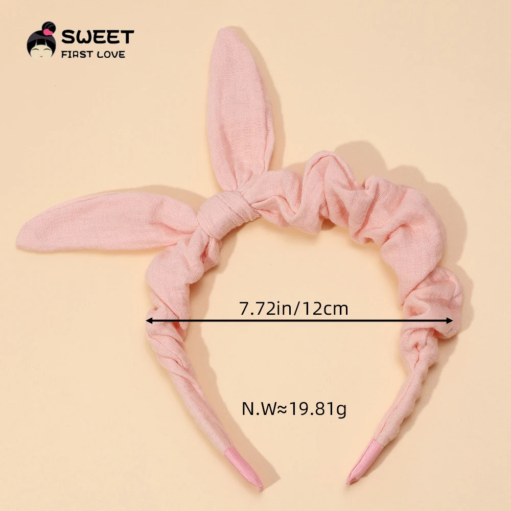 Children\'s Hair Accessories Head Band For Kids Girls Solid Rabbit\'s Ear Girls Hairbands Baby Kids Headwear Cute Party Decoration