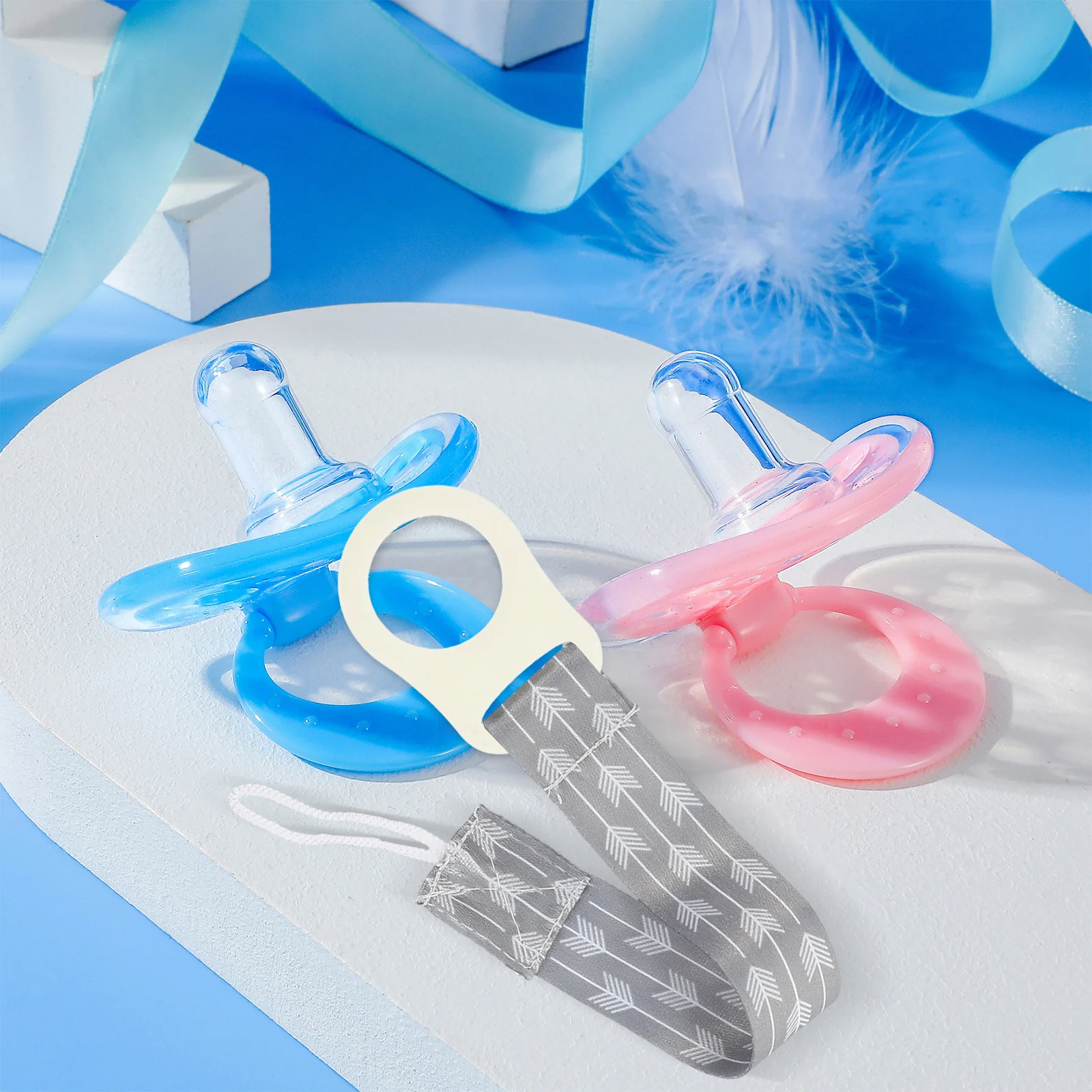 

10pcs Silicone Pacifier Clips Holders For Babies Soft Teething Relief Anti-Slip Bottle Seals Durable Infant Toddler Pacifier