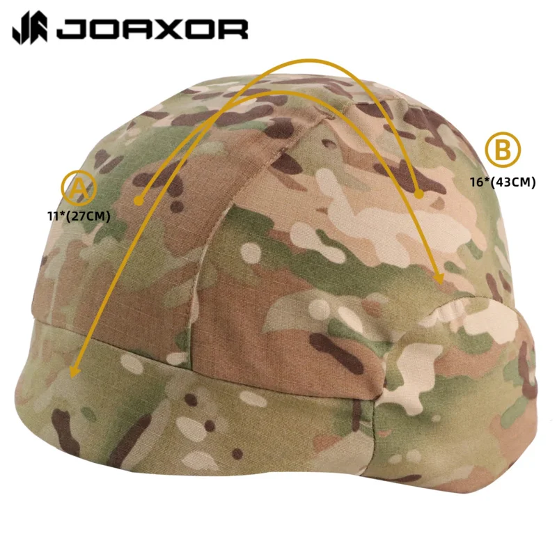 Joaxoe-戦術的なカモフラージュヘルメットカバー、屋外ミリタリートレーニング、ハンティング戦闘、m88ヘルメット