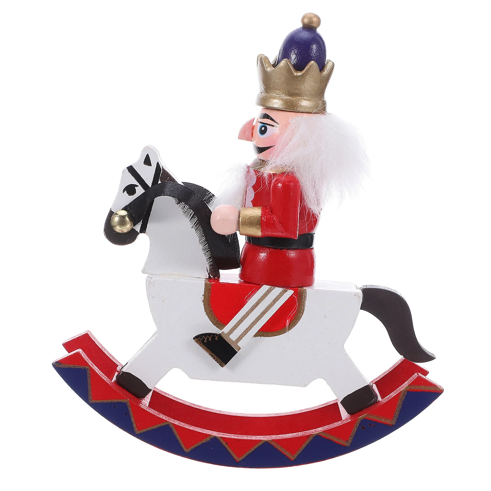 

Wooden Nutcracker Soldier Miniature Christmas Decor Desktop Holiday Display Tabletop Ornament Xmas Gift