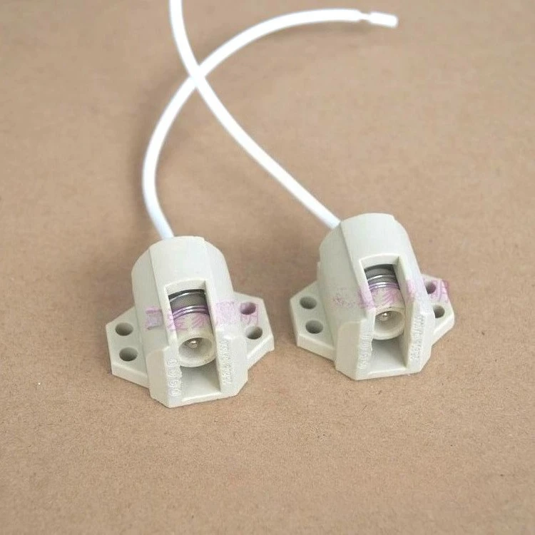 2PCS R7S Ceramic Lamp Holder Double-ended Metal Halide Lamp Holder For 70W 150W 250W 400W 500W 1000W Sun Lamp Holder