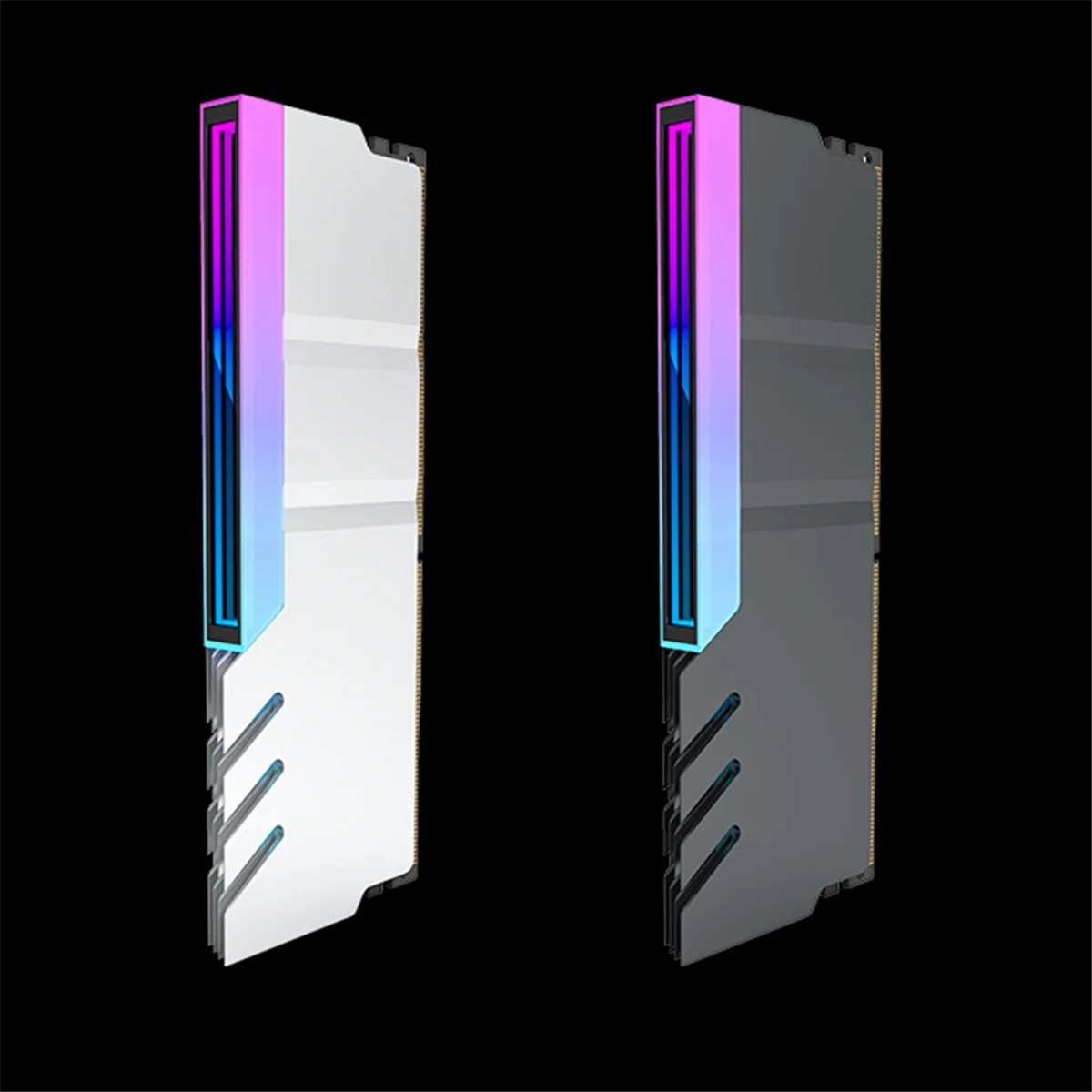 ATP-Computer DDR4 DDR5 5V ARGB Sync Memory Radiator PC RGB Colorful RAM Heatsink Cooler Cooling Shim Armor Silver White