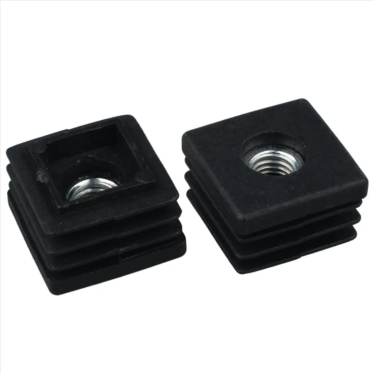

A06K 50 Sets 45mm Base Dia Adjustable Leveling Foot 25mmx25mm Square Tube Insert Kit